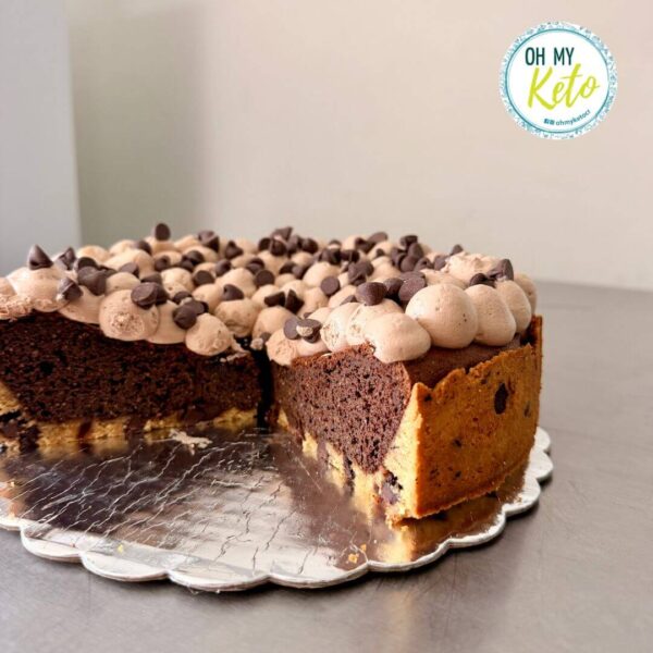 Cookie brownie cake