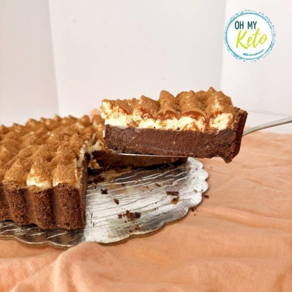 Porción tarta tiramisú